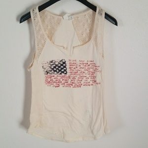 Cute American flag tee